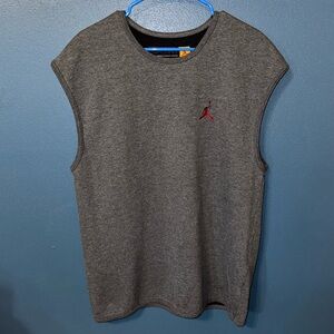 Y2K Vintage Nike Jordan Dark Gray Sleeveless Men's Sweater Vest